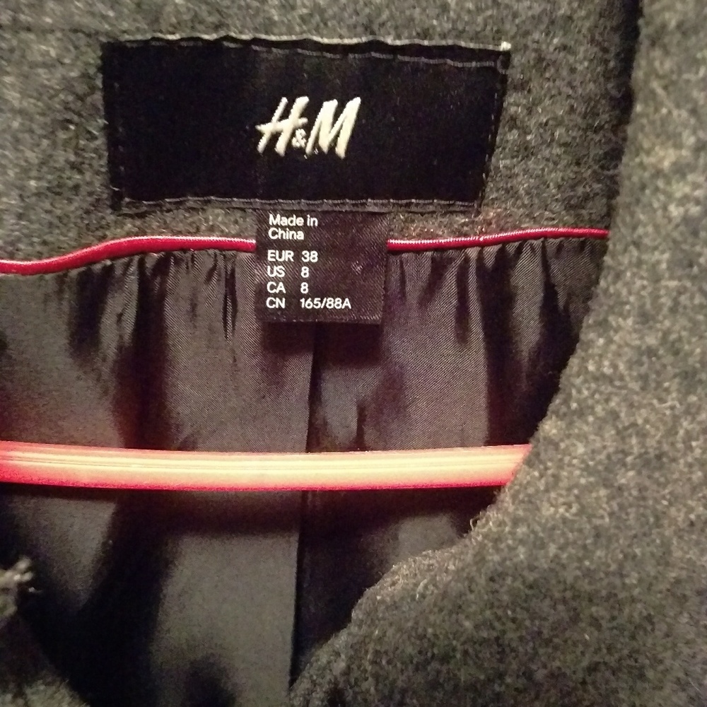 H & M Pea Coat - Picture 3 of 3